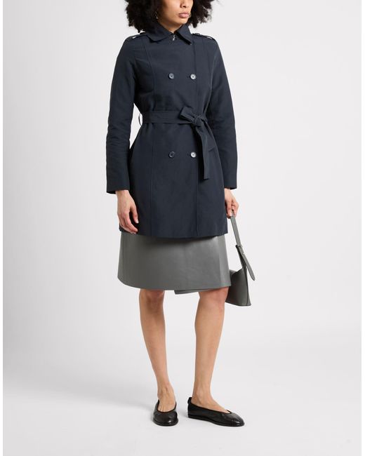 MAX&Co. Blue Overcoat & Trench Coat