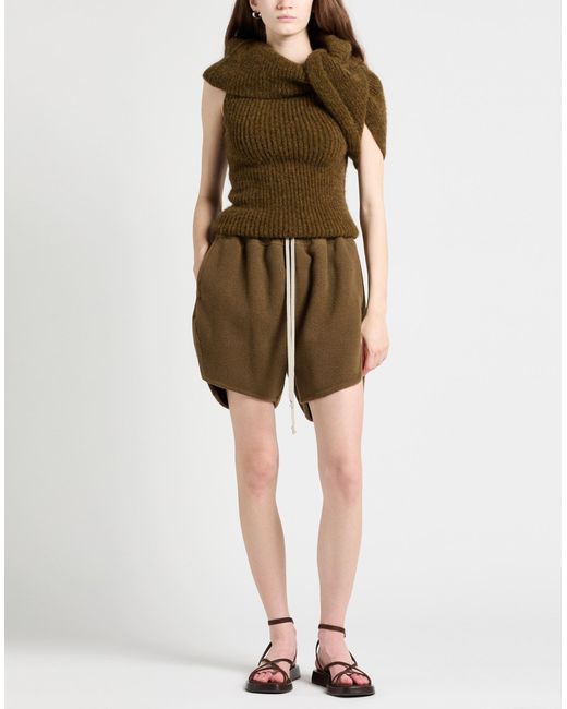 Rick Owens Green Shorts & Bermuda Shorts Cashmere