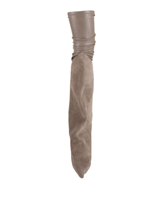 Rick Owens Brown Boot Leather