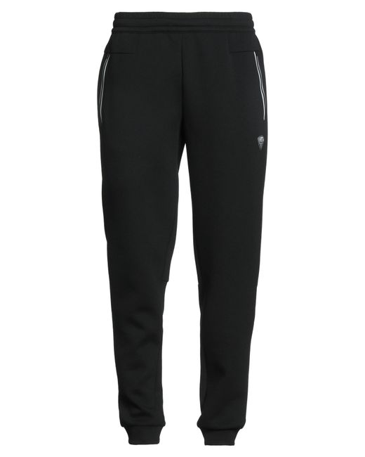 EA7 Black Pants Polyester, Viscose, Elastane for men