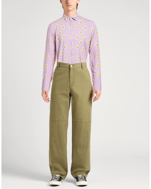 Daniele Alessandrini Pink Lilac Shirt Viscose for men