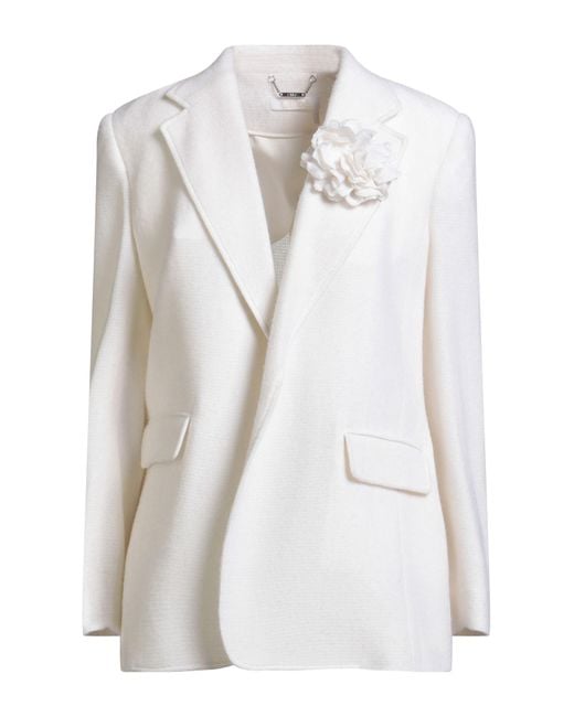 Chloé White Blazer Virgin Wool, Cashmere