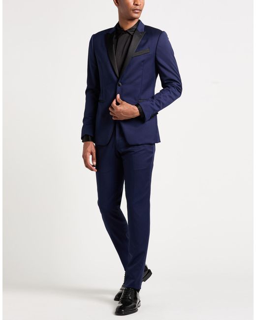 Reveres 1949 Blue Suit Super 110S Wool for men