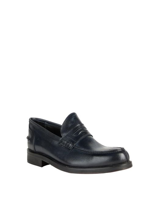 Bruno Verri Gray Midnight Loafers Calfskin for men
