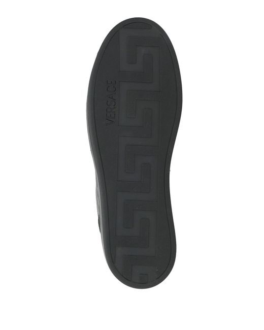 Versace Black Sneakers Leather for men