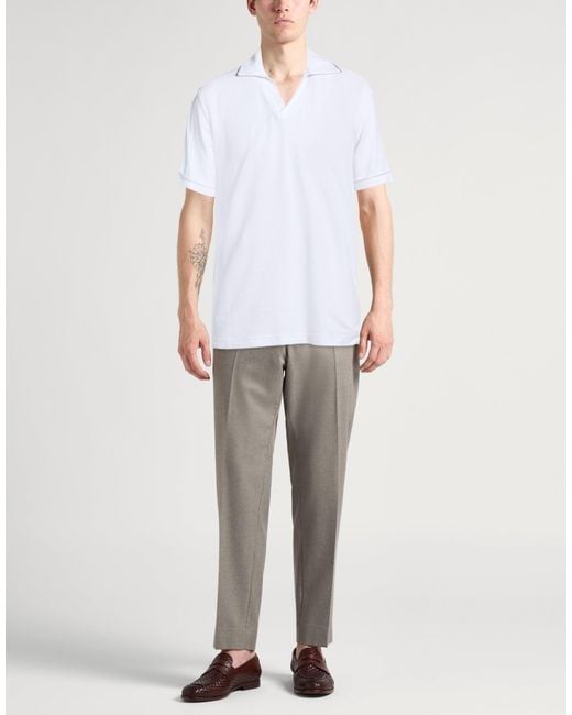 Hackett White Polo Shirt Cotton for men