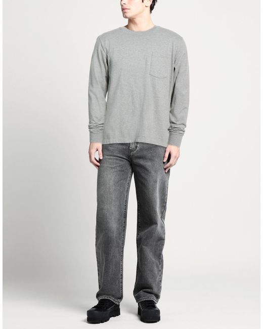 Beams Plus Gray T-Shirt Cotton for men