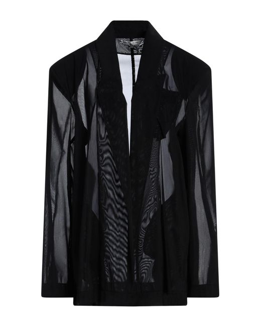 ALESSANDRO VIGILANTE Black Blazer Polyamide, Lycra