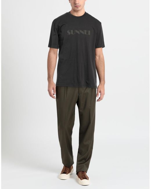 Sunnei Black T-shirt for men