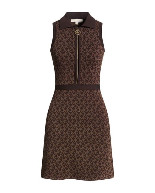 Robe Courte MICHAEL Michael Kors en coloris Brown