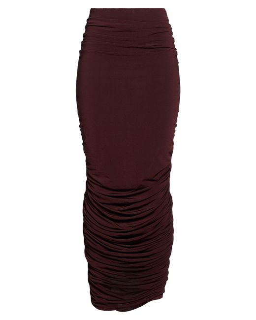 Magda Butrym Purple Maxi Skirt Viscose, Polyamide, Elastane
