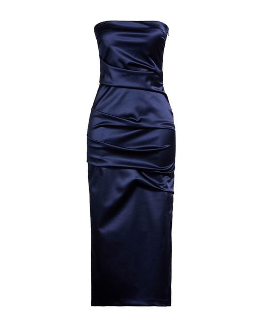 La Petite Robe Di Chiara Boni Blue Midi Dress