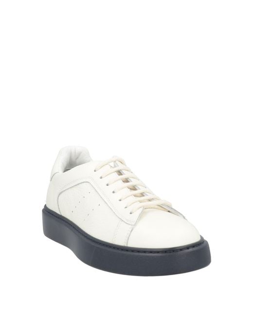 Doucal's White Ivory Sneakers Leather for men