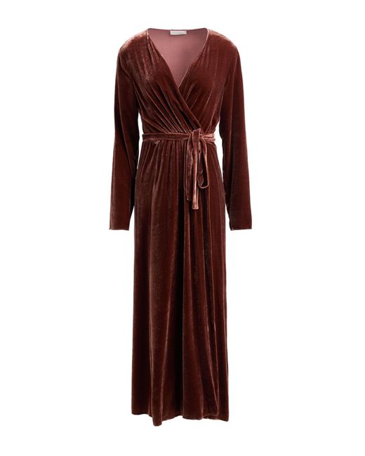 Antonelli Purple Midi-Kleid