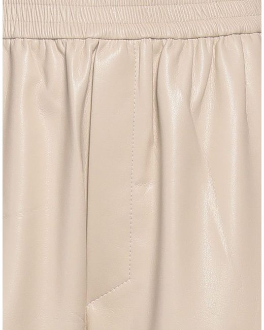 Nanushka Natural Pants Polyurethane, Polyester
