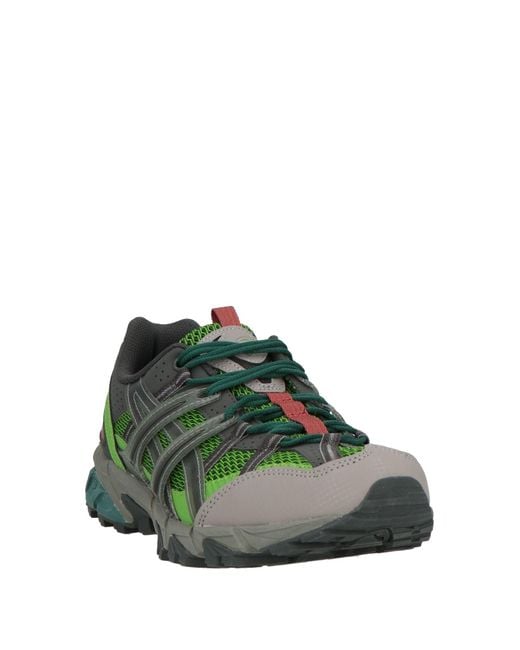 Asics Green Sneakers Textile Fibers for men