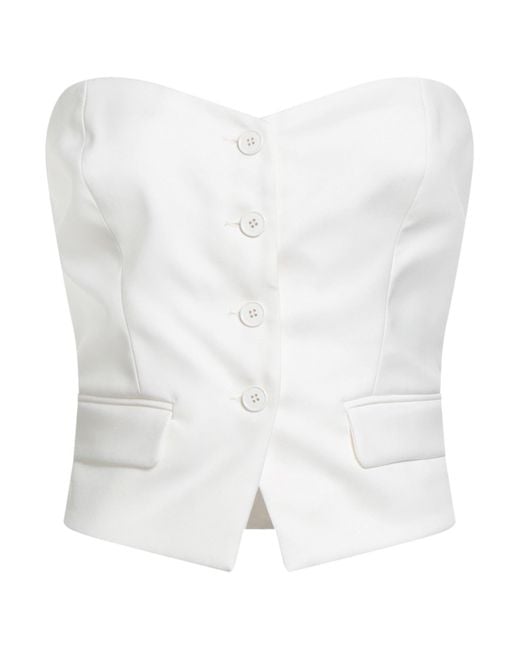 Aniye By White Top Polyester, Viscose, Elastane