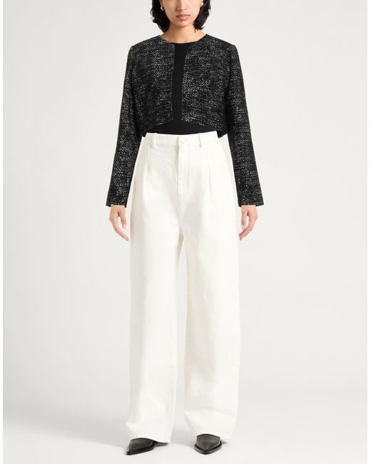 Paule Ka Black Jacket Viscose, Acrylic, Cotton, Polyamide, Wool