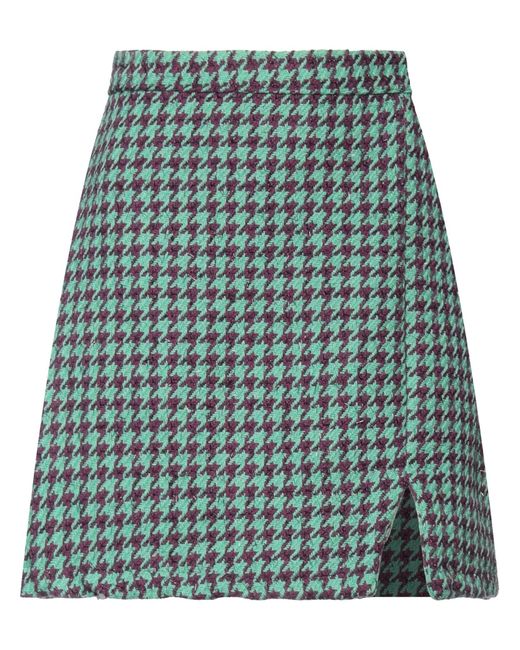 VANESSA SCOTT Green Mini Skirt