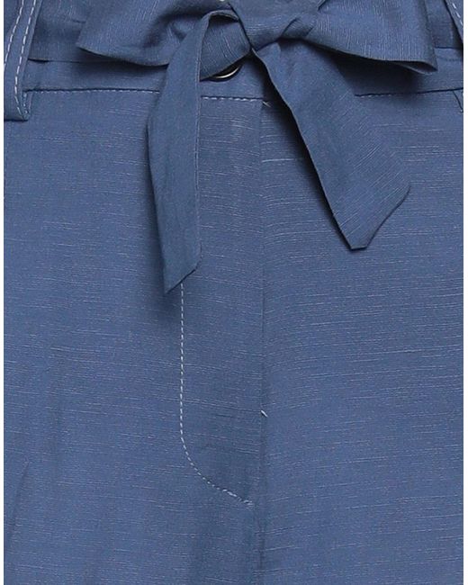 MOONSHINE Milano Blue Pants Viscose, Linen