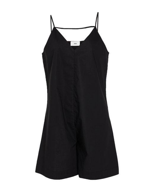 SOLOTRE Black Playsuit Cotton
