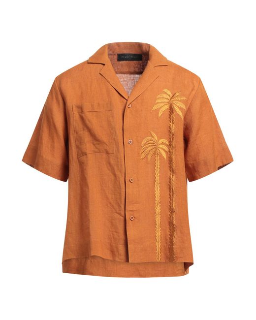 Christian Pellizzari Orange Shirt for men