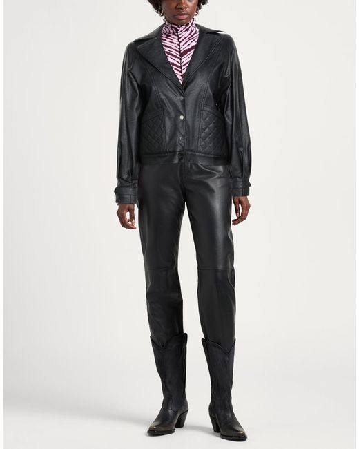 GAUDI Black Jeans Jacket Viscose