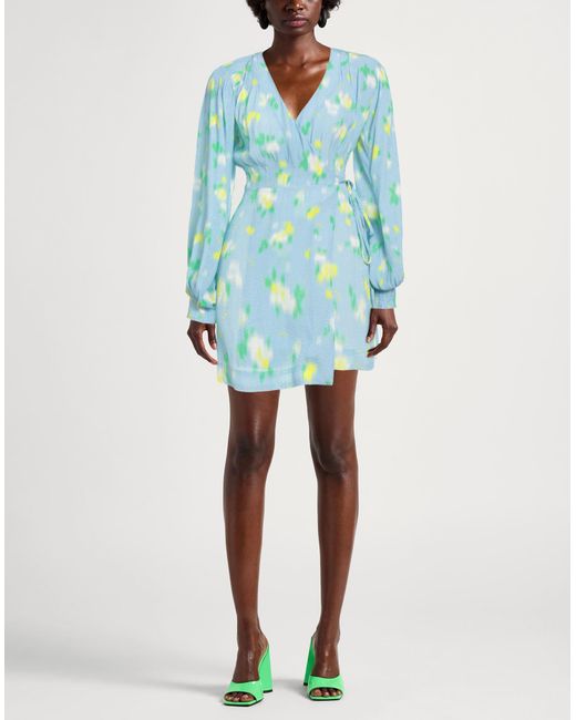 ROTATE BIRGER CHRISTENSEN Blue Mini Dress
