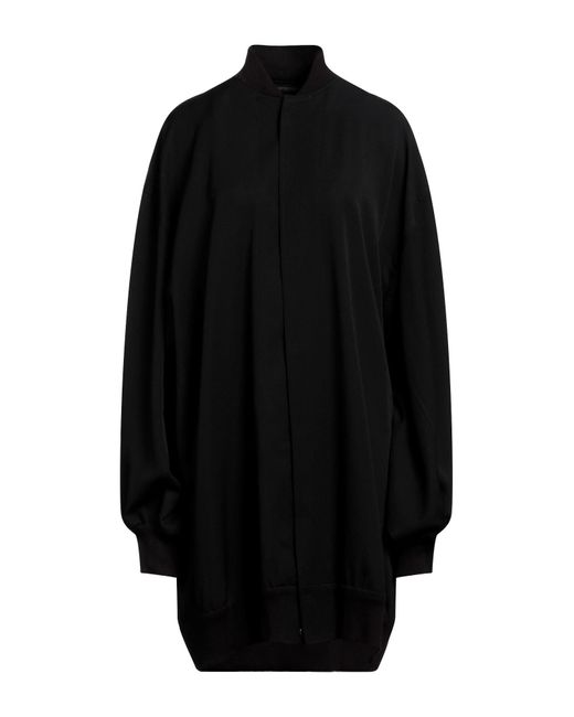 Yohji Yamamoto Black Overcoat & Trench Coat