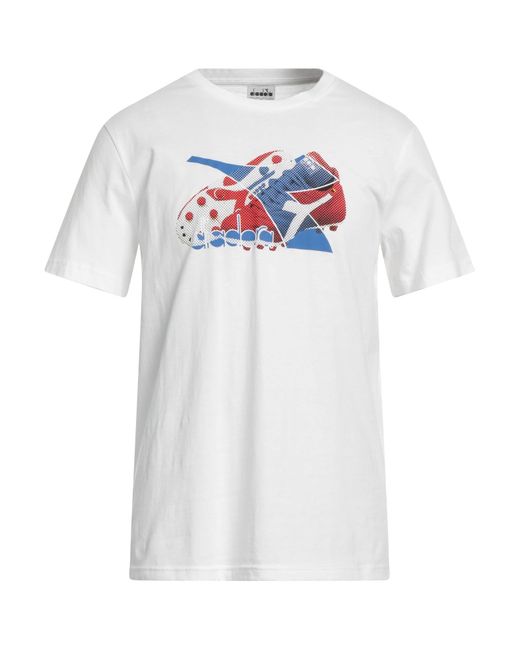 Diadora White T-shirt for men