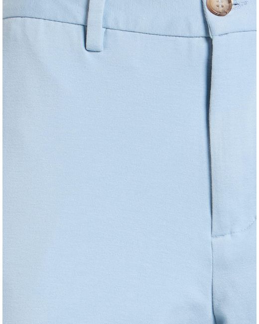 OVER/D Blue Pants Viscose, Nylon, Elastane for men