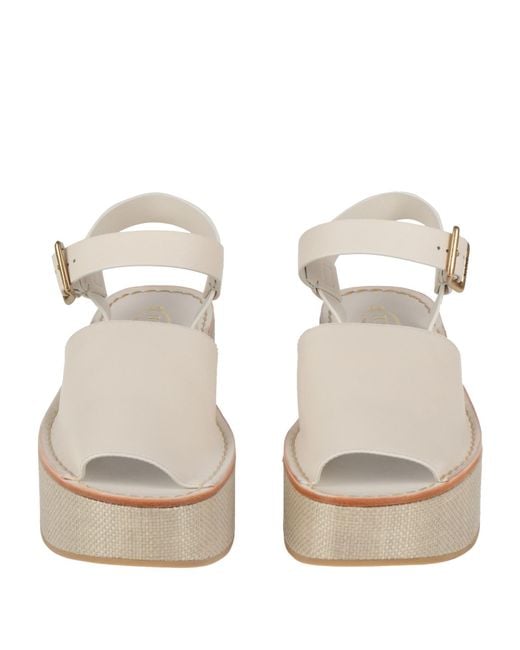 Tod's White Sandals