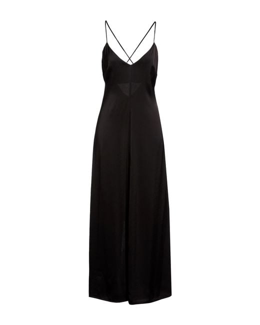 Ottod'Ame Black Maxi Dress Viscose