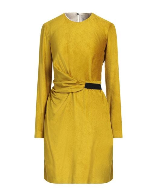 Tela Yellow Mini Dress