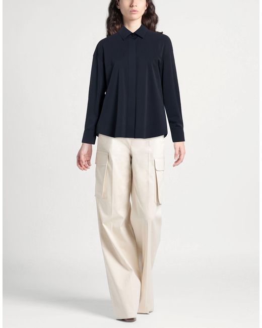 Max Mara Blue Leisure Midnight Shirt Polyamide, Elastane