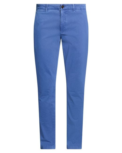 Moorer Blue Pants Cotton, Cashmere, Elastane for men