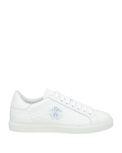 Roberto Cavalli White Sneakers Leather for men