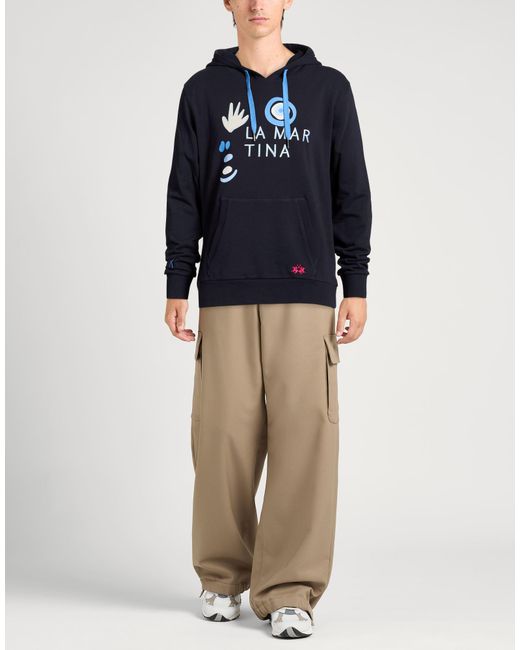 La Martina Blue Sweatshirt for men