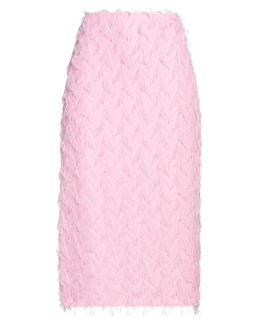 MSGM Pink Midi Skirt