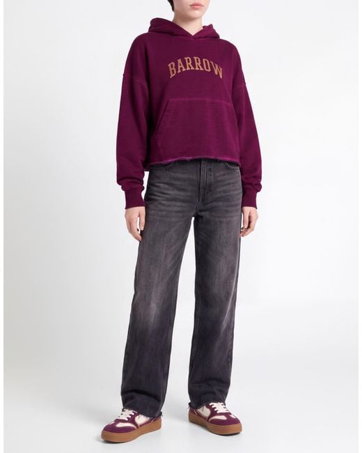 Barrow Purple Sweatshirt Cotton