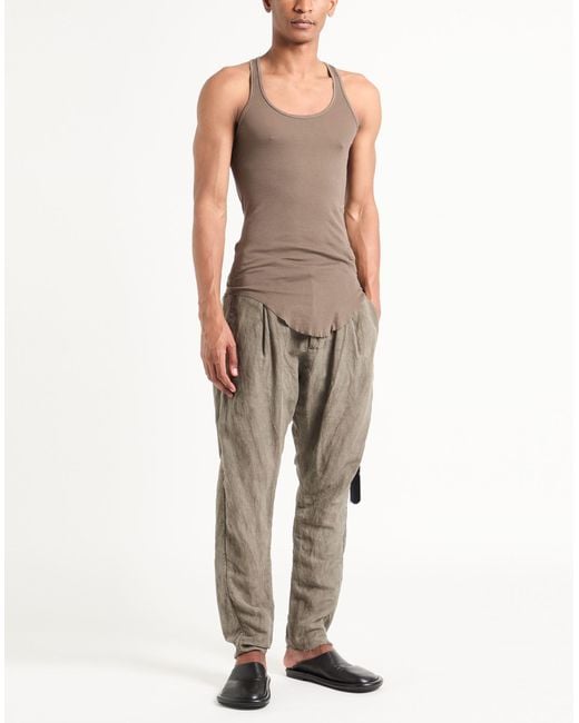 Rick Owens Brown Tank Top for men