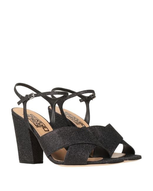 Sergio Rossi Black Sandals