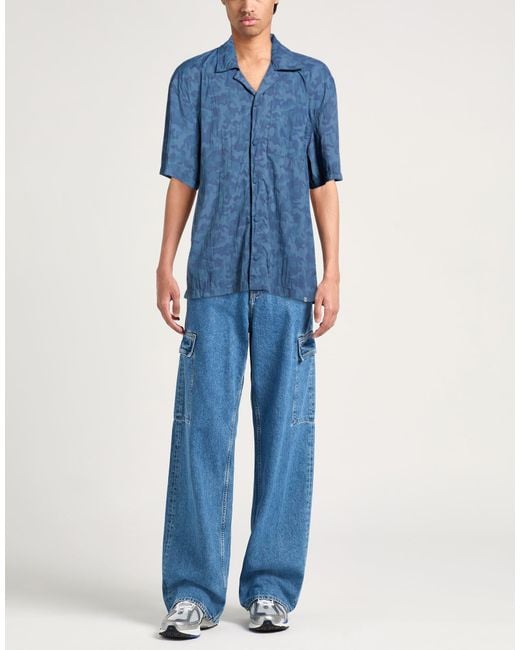 Colmar Blue Shirt Polyamide for men
