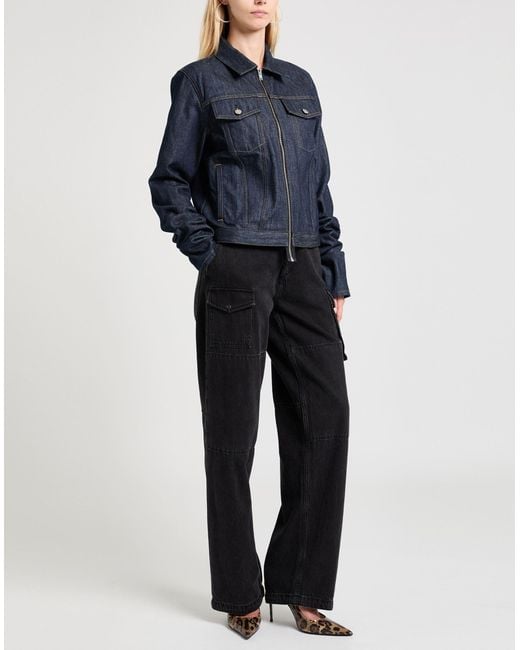 Helmut Lang Blue Denim Outerwear Cotton