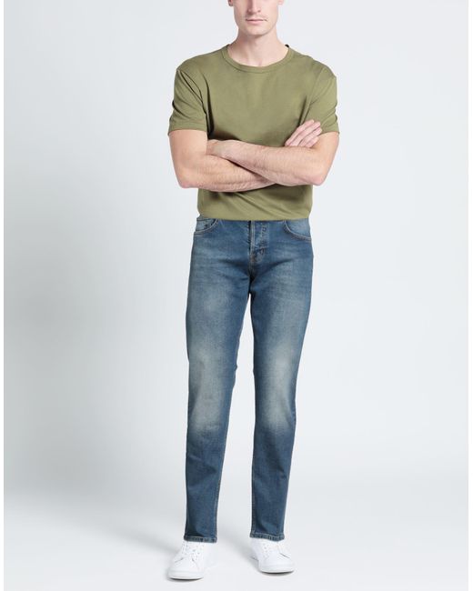 Ice Play Blue Denim Trousers for men