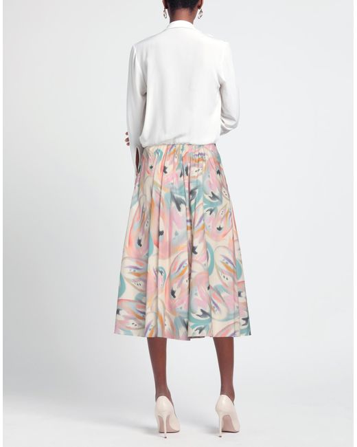 Etro White Midi Skirt