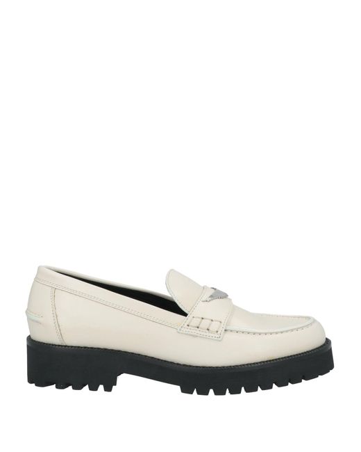 Zadig & Voltaire White Loafers Calfskin