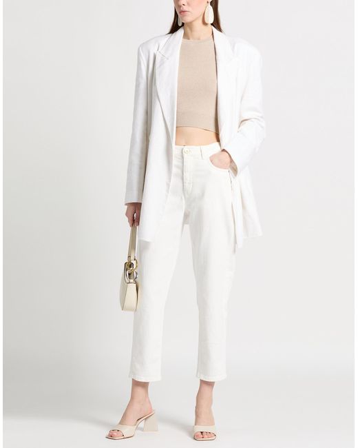 Brunello Cucinelli White Trouser