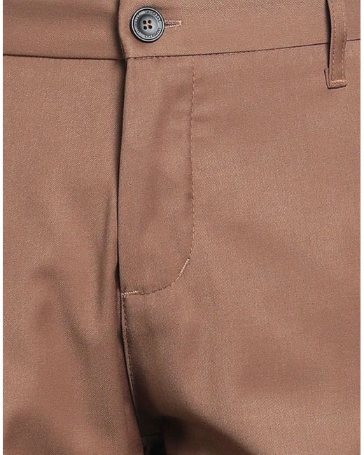 Imperial Brown Camel Pants Polyester, Viscose, Elastane for men