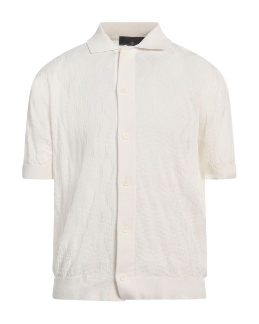 Cardigan di FILIPPO DE LAURENTIIS in White da Uomo